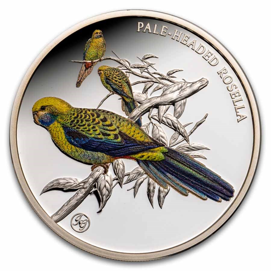 2026 Niue 1 oz Silver Proof Pale-Headed Rosella Bird