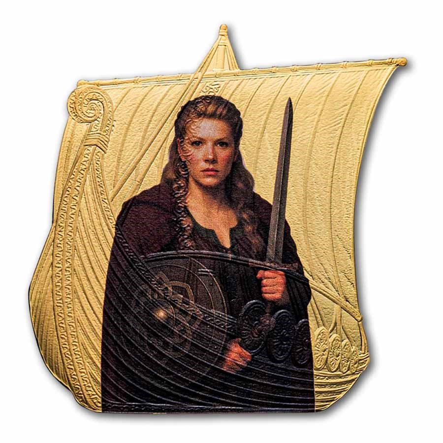 2026 Niue 1 oz Silver Sail with the Vikings: Lagertha