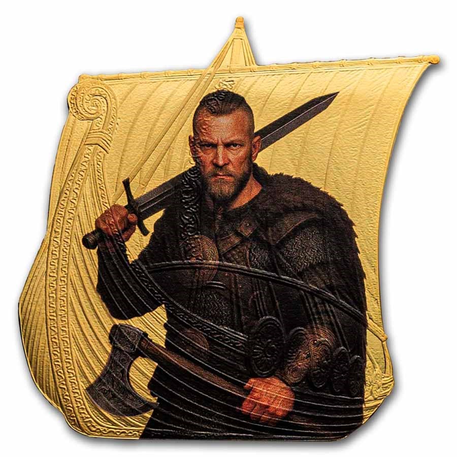 2026 Niue 1 oz Silver Sail with the Vikings: Ragnar Lothbrok