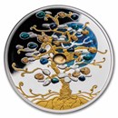 2026 Niue 1 oz Silver Tree of Luck: Citrine (with Box & COA)