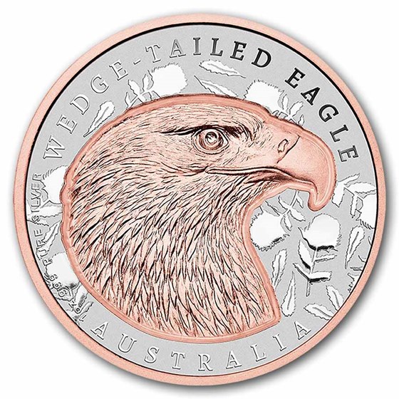 2026 Niue 1oz Ag $2 Super Incused Rose Gold Wedge-Tailed Eagle