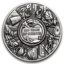 2026 Niue 2 oz Silver 100 Years of Science (w/ Box & COA)