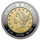 2026 Niue 2 oz Silver 1849 Liberty Head Double Eagle