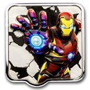 2026 Niue 2 oz Silver $3 Marvel Smash Series: Iron Man ZAPT!