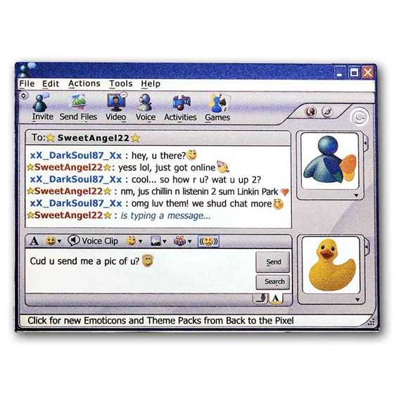2026 Niue 2 oz Silver Back to the Pixel: MSN Messenger