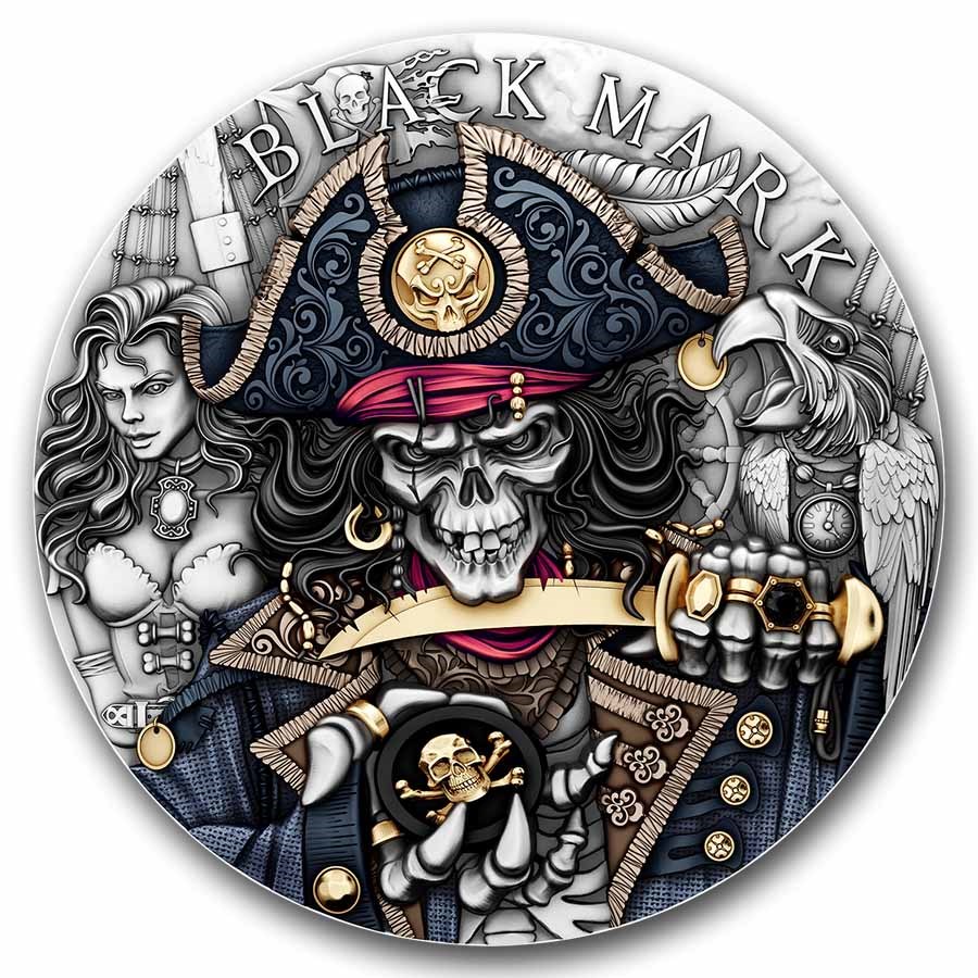 2026 Niue 2 oz Silver Black Mark (Box & COA)