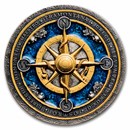 2026 Niue 2 oz Silver Compass Rose (w/ Box & COA)