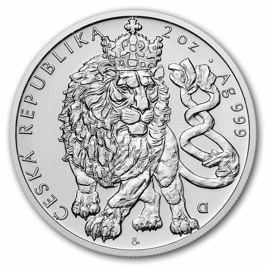 2026 Niue 2 oz Silver Czech Lion BU