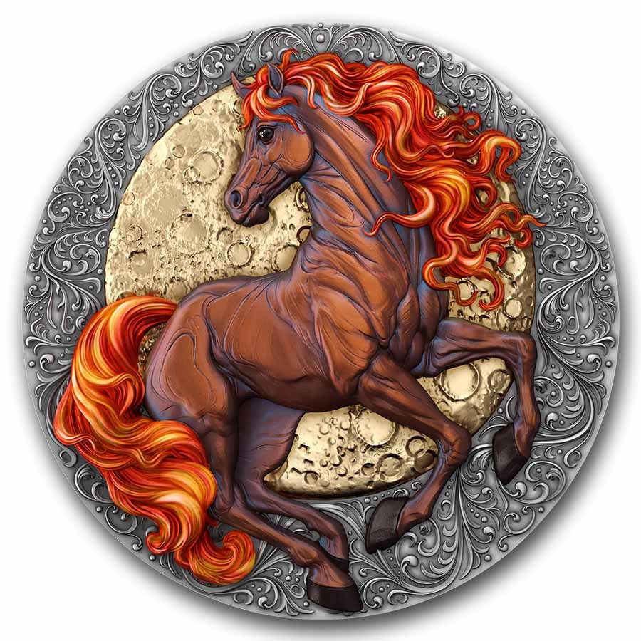 2026 Niue 2 oz Silver Fire Horse Coin (w/ Box & COA)