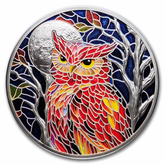2026 Niue 2 oz Silver Proof Nature's Window: Majestic Owl