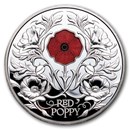2026 Niue 2 oz Silver Windows: Red Poppy (w/ Box & COA)