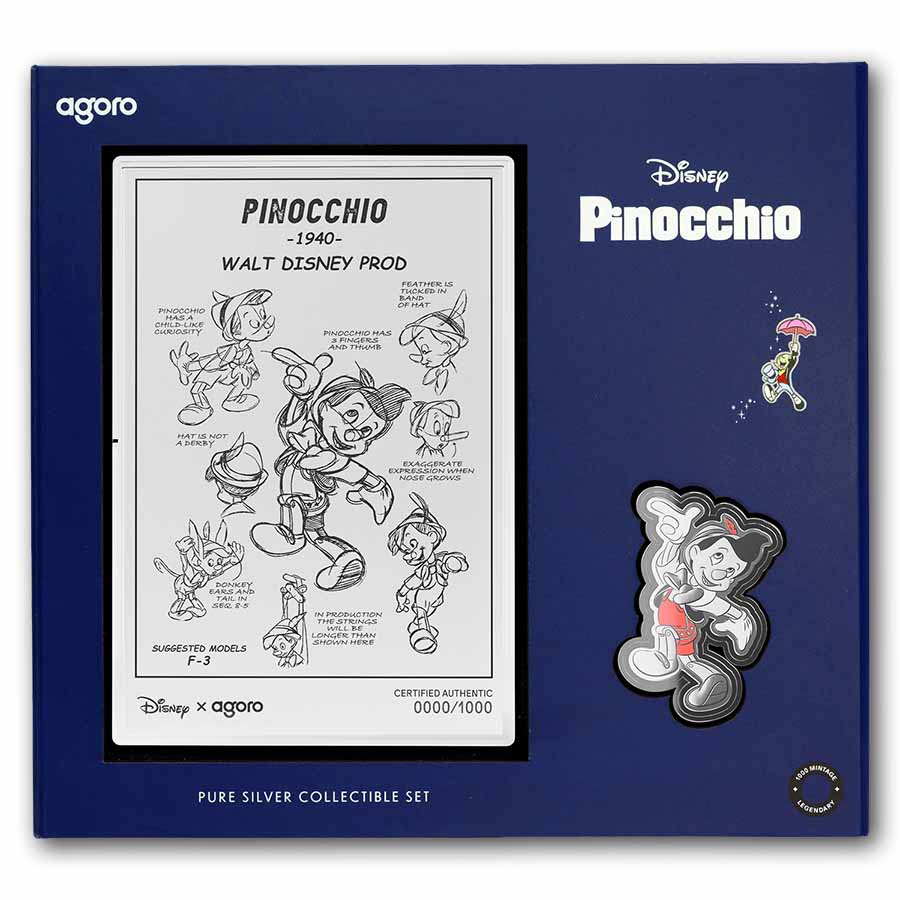 Buy 2026 Niue 3/4oz + 5g Silver Pinocchio Collectible Set | APMEX