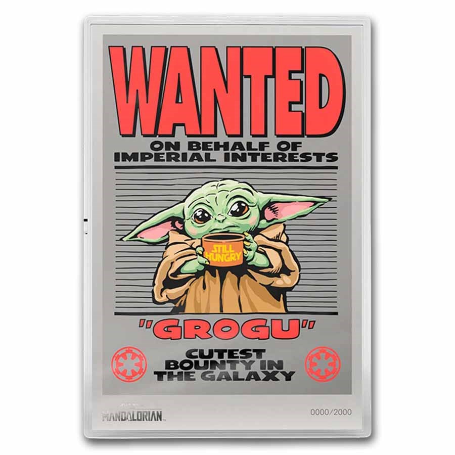 2026 Niue 5 g Silver $1 Star Wars Mandalorian - Wanted: Grogu