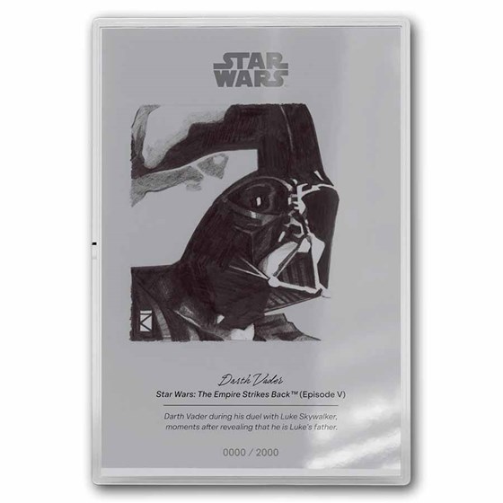 2026 Niue 5 g Silver $1 Star Wars Sketch Art: Darth Vader