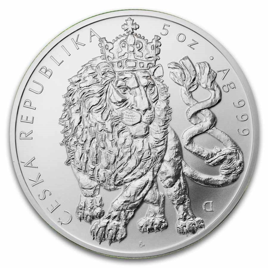 2026 Niue 5 oz Silver Czech Lion BU