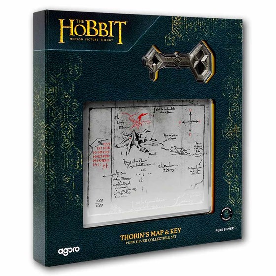 2026 Niue 5g + 3/4 oz Lord of the Rings: Thorin's Map & Key Set