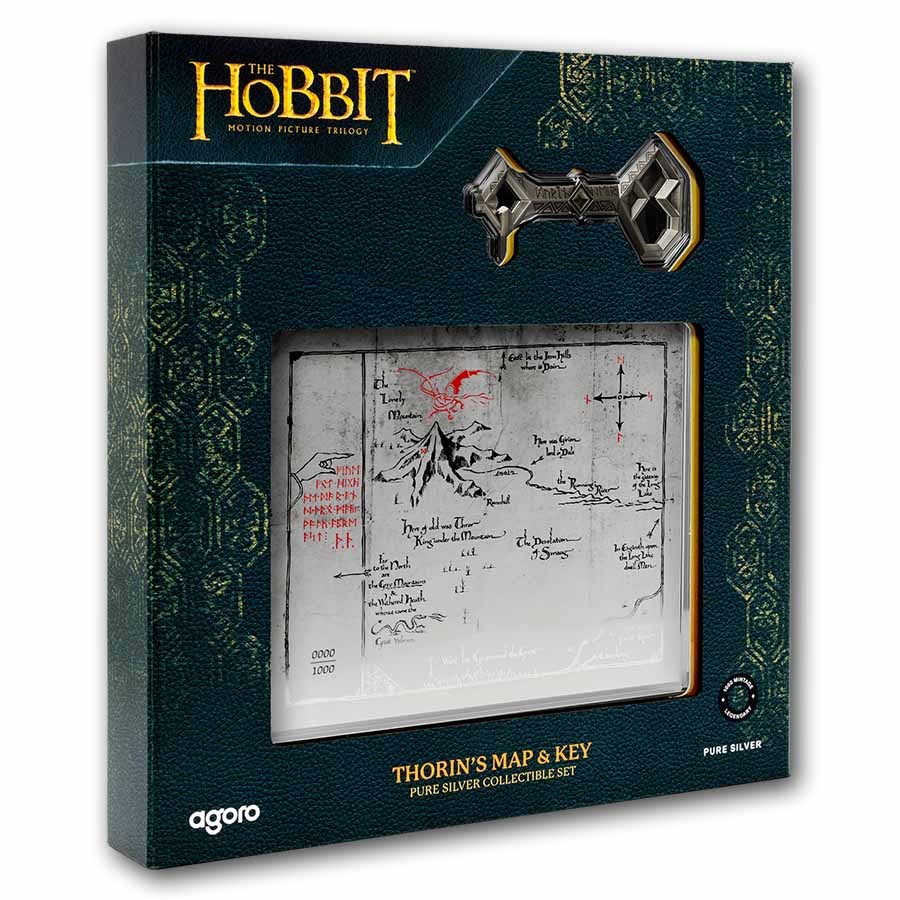 2026 Niue 5g + 3/4 oz Lord of the Rings: Thorin's Map & Key Set