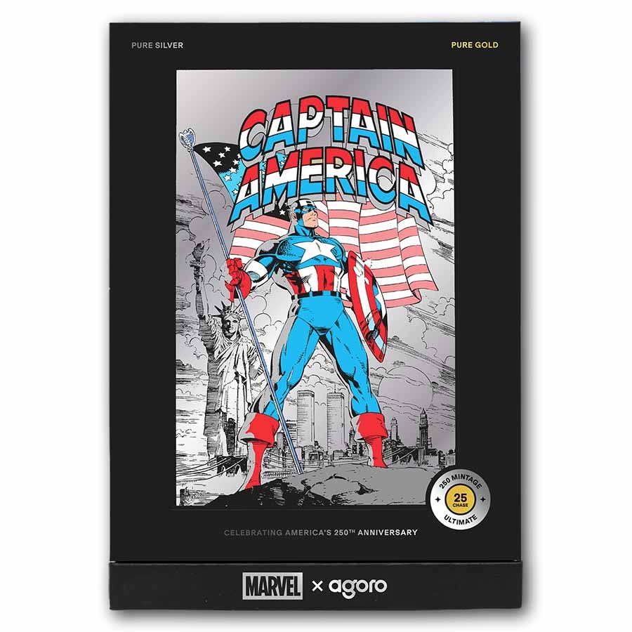 2026 Niue 5g Silver $1 Captain America: American Hero Foil