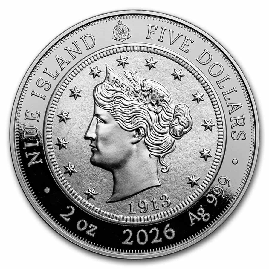 2026 Niue Silver Greatest U.S. Coins: 1913 Liberty Head Nickel