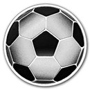 2026 Niue Silver Proof Football (Soccer) (with Box & COA)