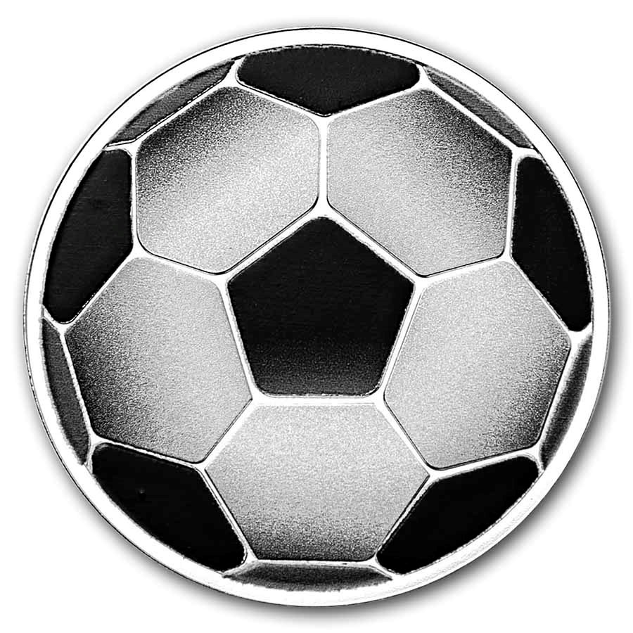 2026 Niue Silver Proof Football (Soccer) (with Box & COA)