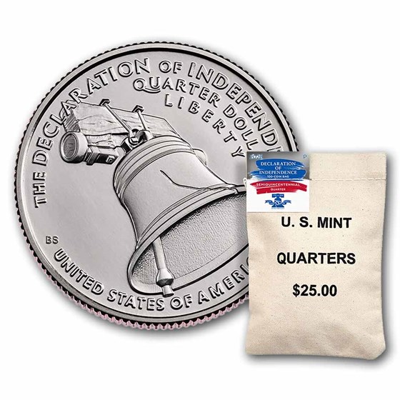 2026-P Declaration of Independence Quarter 100-Coin Bag BU