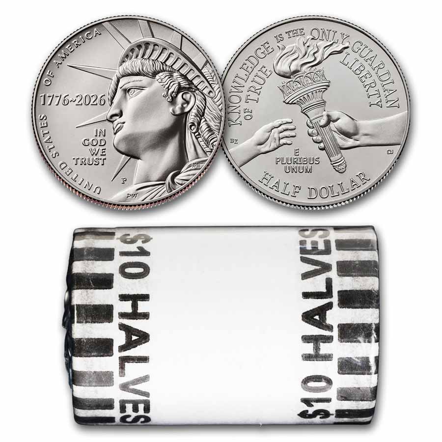 Buy 20-Coin 2026-P Enduring Liberty Half Dollar BU Roll | APMEX