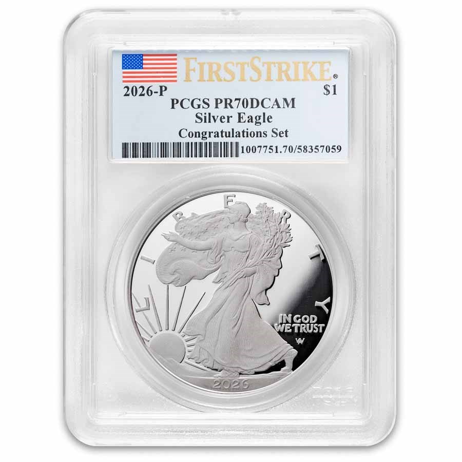 2026-P Proof Silver Eagle PR-70 PCGS (FS, Congratulations Set)