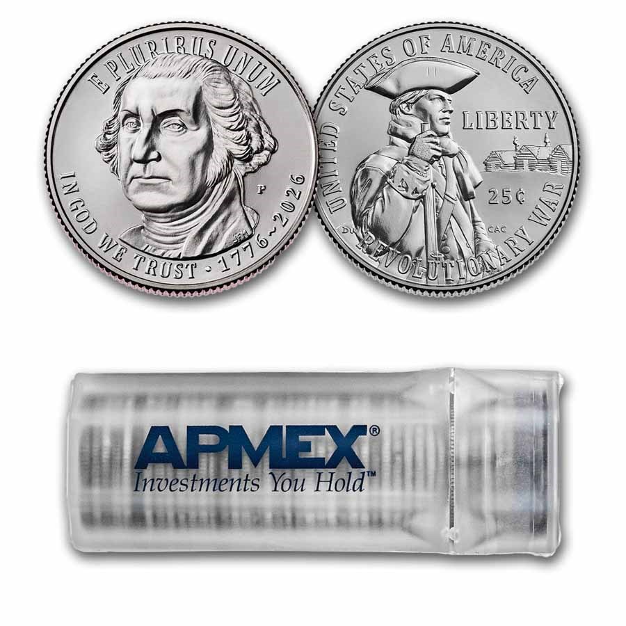 2026-P Revolutionary War Semiquincentennial 40-Coin Roll BU