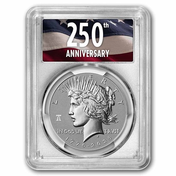 2026-P Silver Peace Dollar Reverse Proof PR-70 PCGS (FDI, 250th)