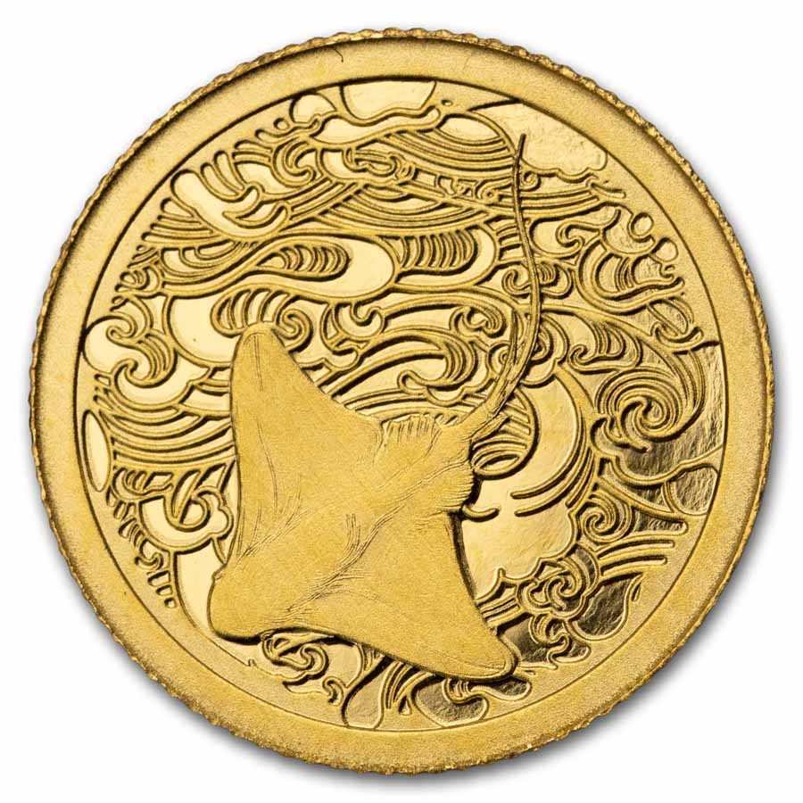2026 Pitcairn Islands 1/2 gram Gold Ocean Wonders: Stingray