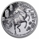 2026 Pitcairn Islands 1 oz Silver Lunar Year of the Horse Proof
