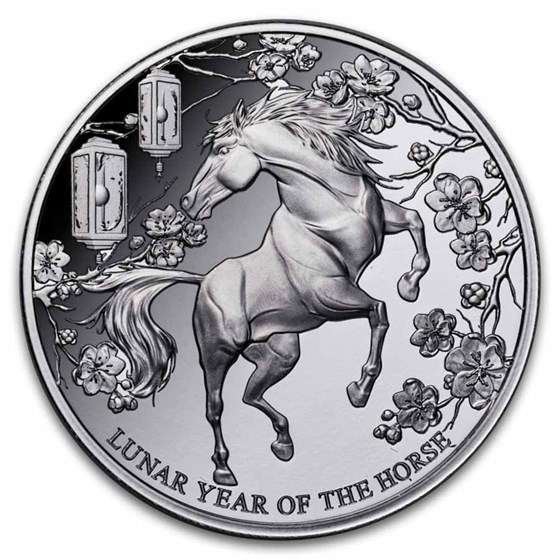 2026年 ピトケアン諸島 1オンス 銀貨 午年(馬) プルーフ