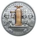 2026 Pitcairn Islands 2 oz Silver 125 Years of Espresso Proof