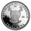 2026 Republic of Cameroon 1 oz Silver Crystalique 3D Shaped Coin