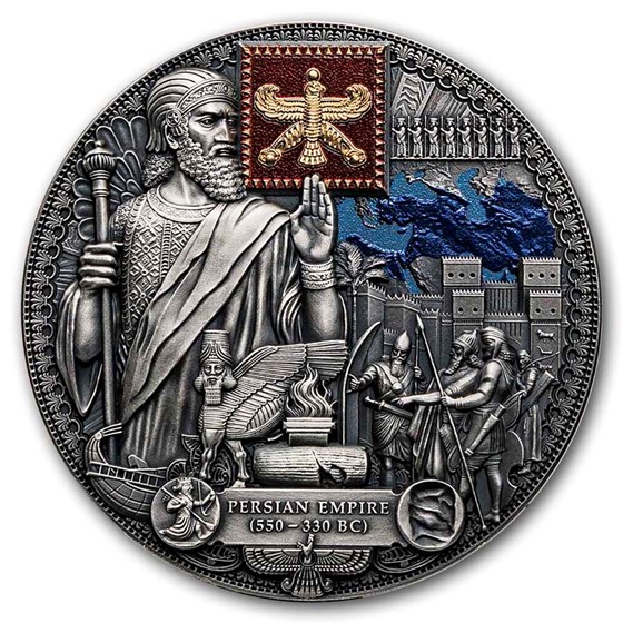 2026 Republic of Cameroon 2 oz Silver Antique Persian Empire