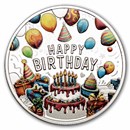 2026 Republic of Cameroon Silver Proof Happy Birthday (Box & COA)