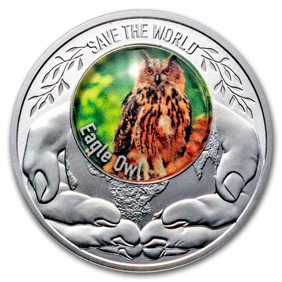 2026 Republic of Cameroon Silver Save the World: Eagle Owl