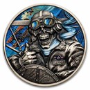 2026 Republic of Ghana 1 Oz Silver Antique Memento Mori: Pilot