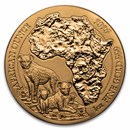 2026 Rwanda 1 oz Gold African Ounce Spotted Hyena BU