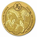 2026 Rwanda 1 oz Gold Lunar Year of the Horse BU