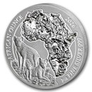 2026 Rwanda 1 oz Silver African Ounce Spotted Hyena BU