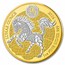 2026 Rwanda 1 oz Silver Lunar Year of the Horse Gilded Proof