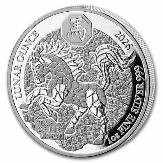 2026 Rwanda 1 oz Silver Lunar Year of the Horse Proof