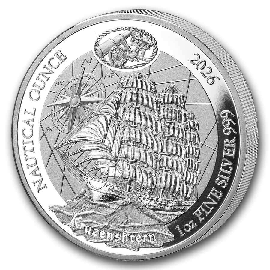 Buy 2026 1 oz Silver Nautical Ounce Kruzenshtern Prf | APMEX