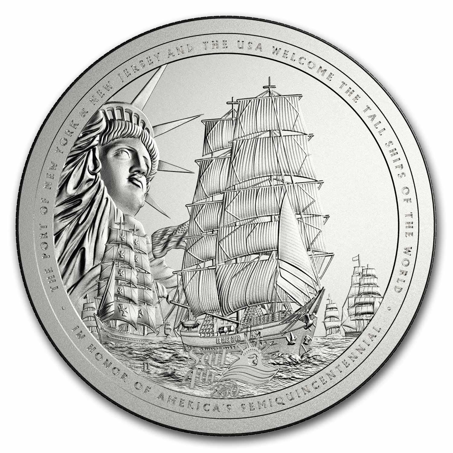 Buy 2026 Sail4th 250 1/2 oz Silver Round (in TEP) | APMEX
