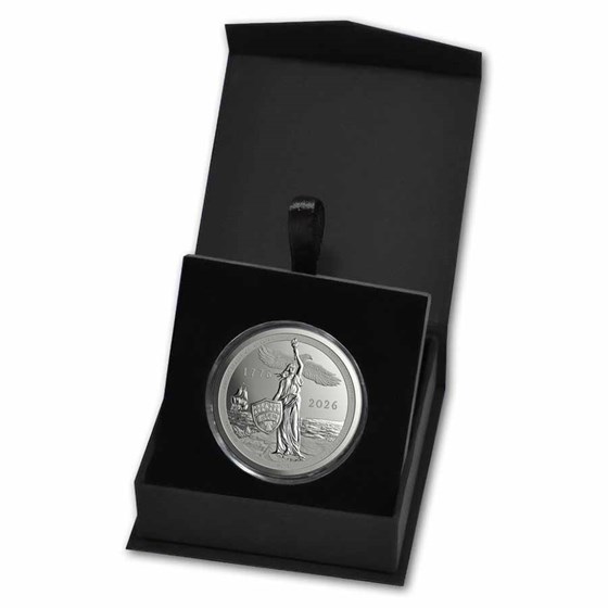 2026 Sail4th 250 1 oz Silver Proof Round (w/Box & COA)