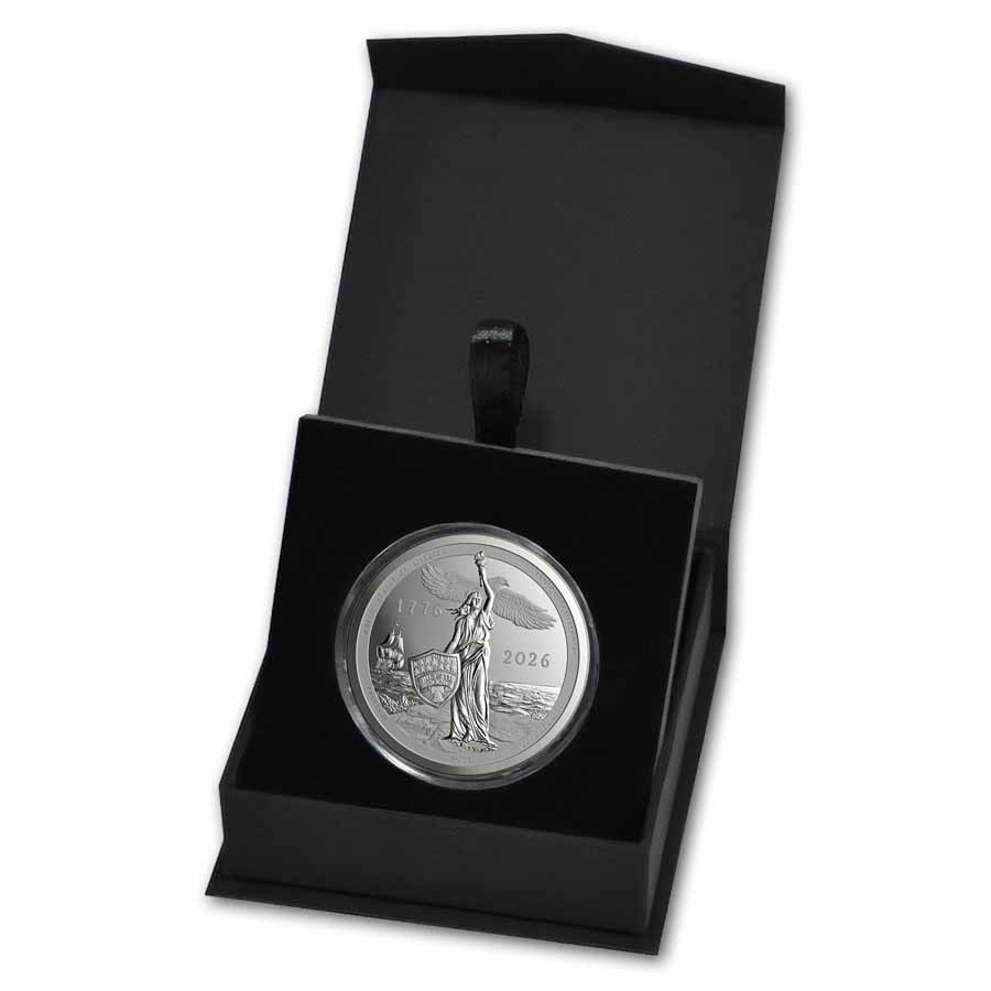 2026 Sail4th 250 1 oz Silver Proof Round (w/Box & COA)
