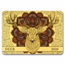 2026 Samoa 1/200 oz Gold Spirit Animals Collection: Deer