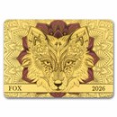 2026 Samoa 1/200 oz Gold Spirit Animals Collection: Fox